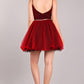 My Fashion - Women's Short Dress With Rhinestone Belt