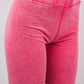 Very J - Washed Stretchy Knit Activewear Top & Shorts
