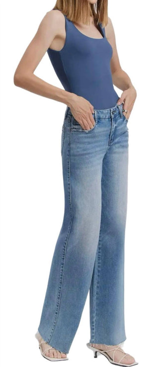Vervet By Flying Monkey - Mid Rise Wide Leg Jean