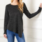 Karen Kane - Long Sleeve Metallic Asymmetric Top