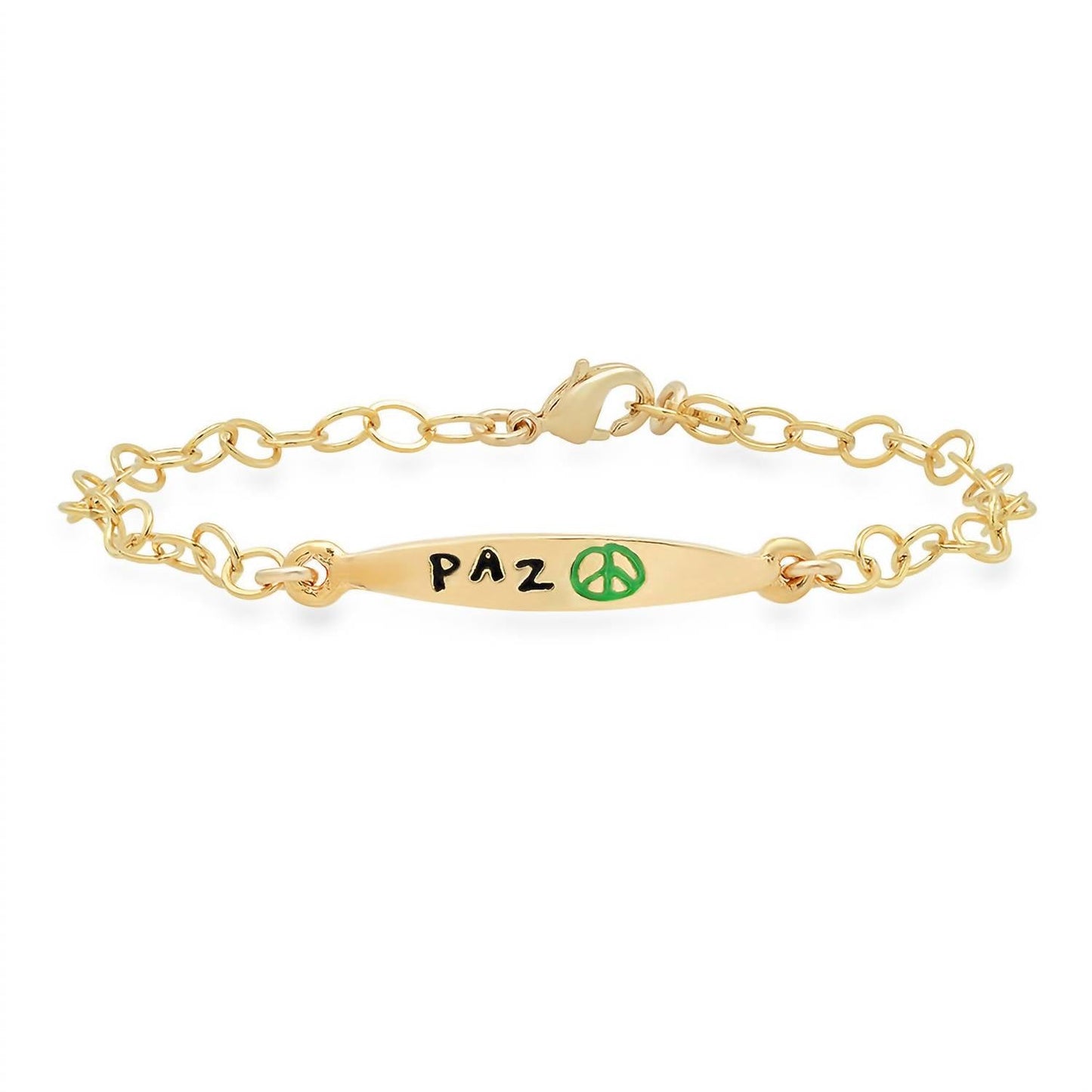 Jessica Elliot - Vermeil Colorful Words Enamel Bracelet - Paz