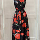 Samuel Dong - Printed Flowers Zip Up Dress