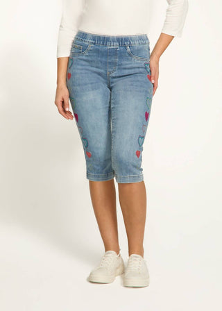 Fdj - Denim Pedal Pusher Shorts