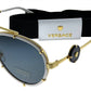 Versace - Aviator Metal Sunglasses with Grey Lens