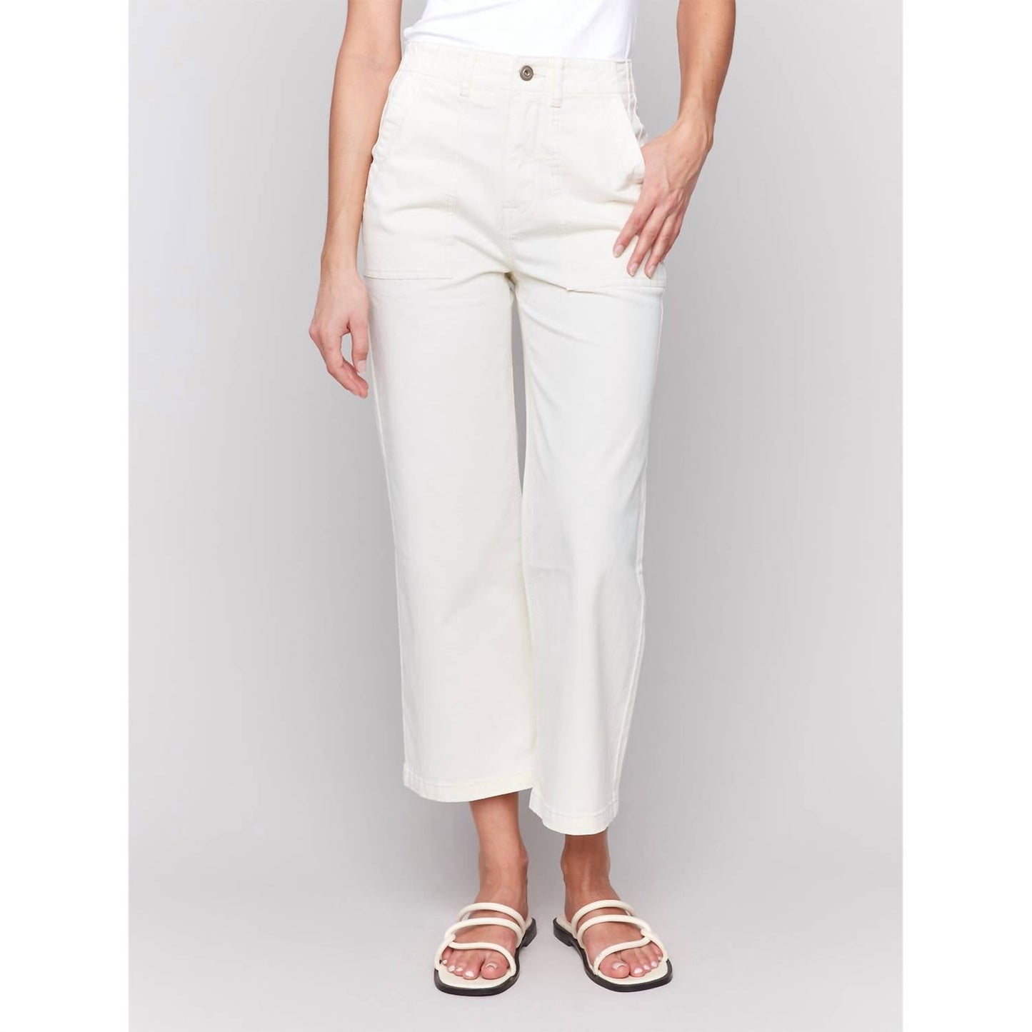 Charlie B - Cropped Utility Pocket Pants