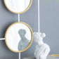 3 Mirror Piece Wall Mirror in Rectangular Frame