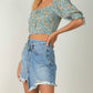 Elan - Short Sleeve Puff Shoulder Top