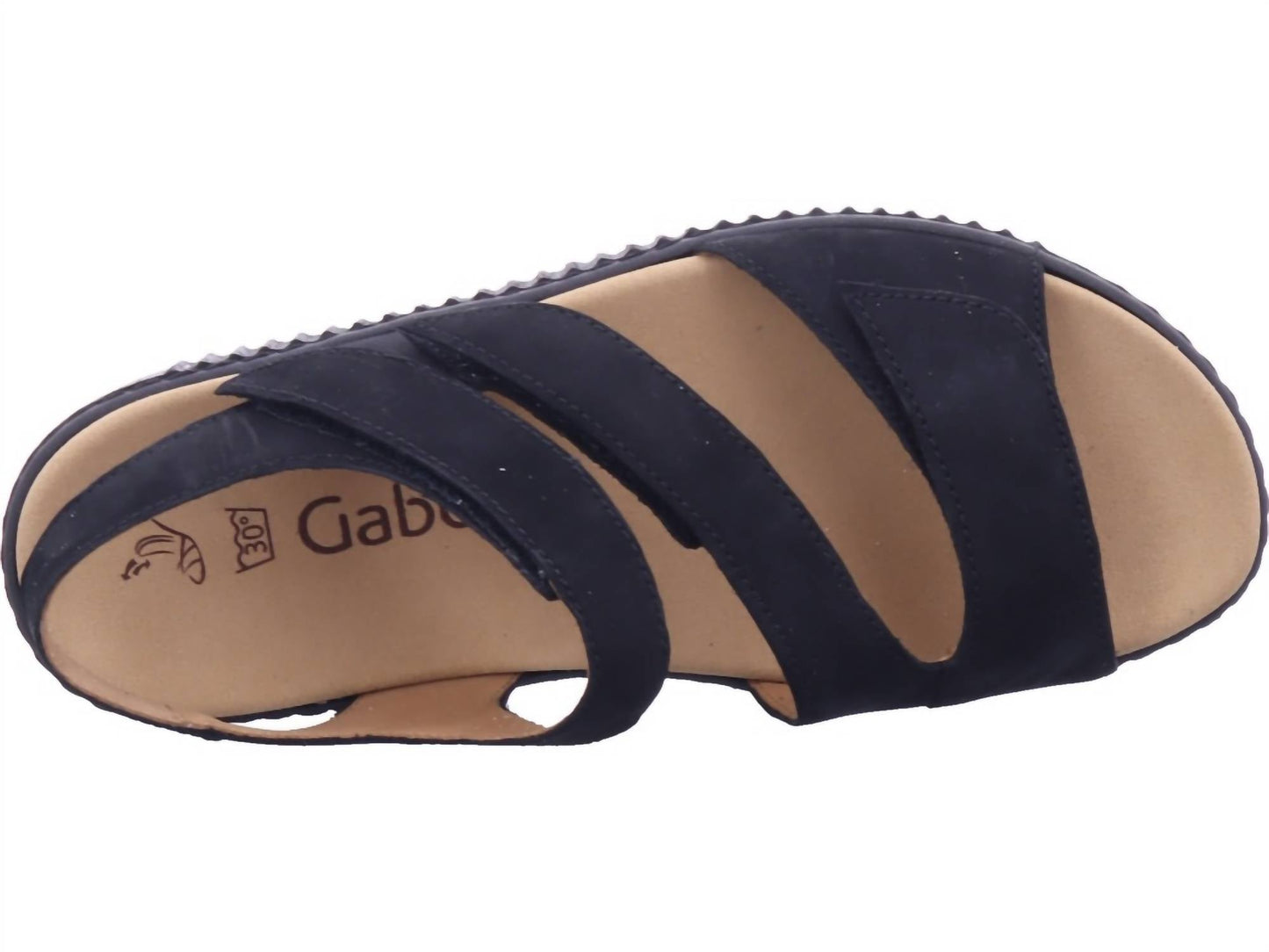 Gabor - Women’s 23.600.17 Soft Nubuck Schwarz Sandal