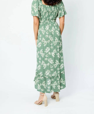 Angie - Floral Knotted Maxi Dress