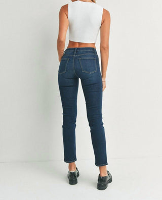 Just Usa - Corie Mid Rise Slim Straight Jeans
