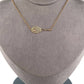 Love Love Tennis - Women's Gold Racket + Diamond Ball Necklace