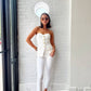 Endless Rose - Strapless Buttoned Top