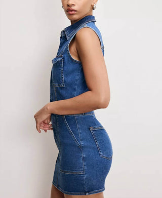 Good American - Fit For Success Sleeveless Mini Dress