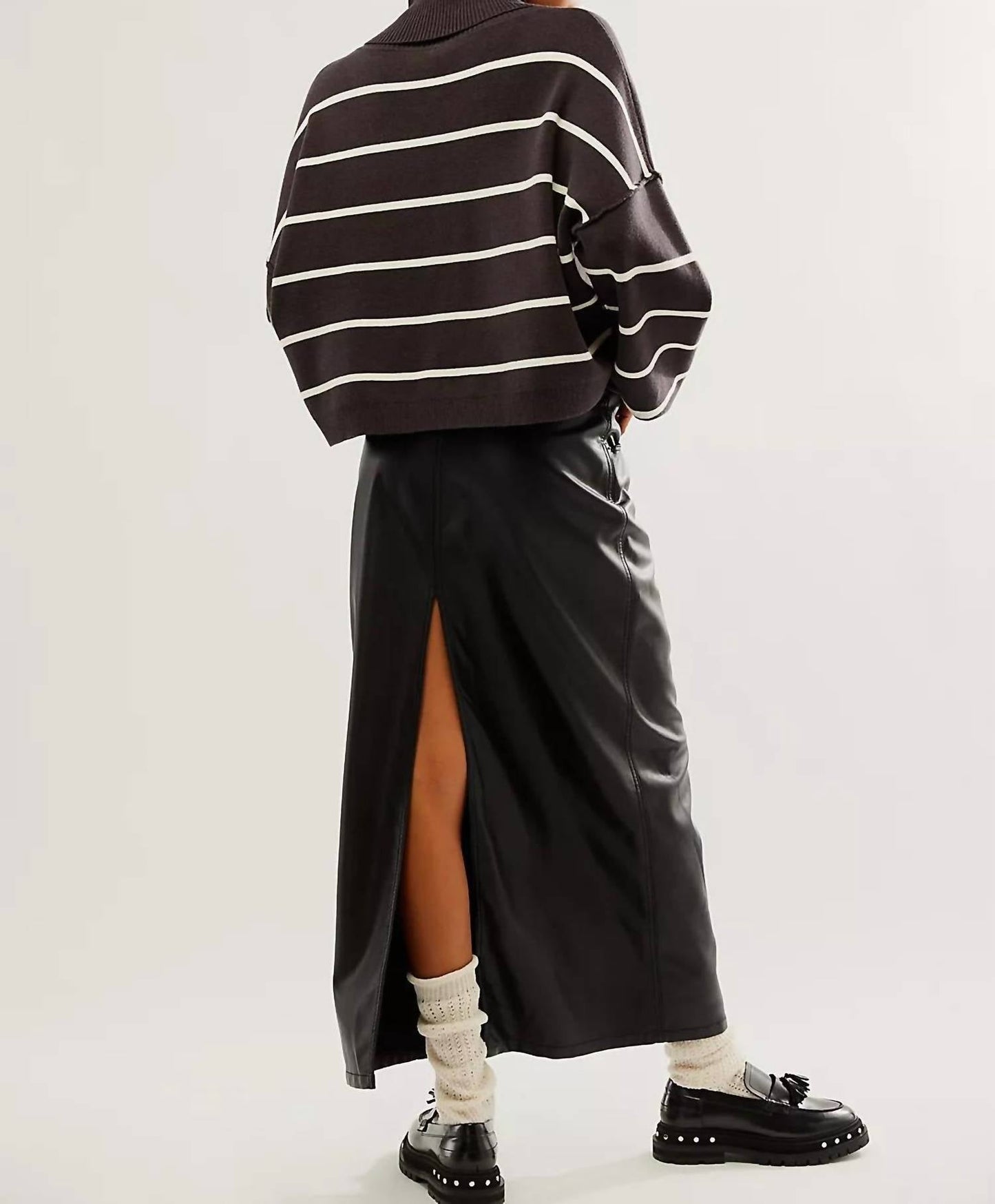 Free People - City Slicker Vegan Maxi Skirt