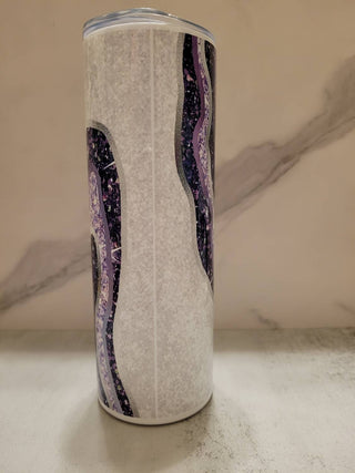 Donny Brooks Designs - Glitter Geode Stainless Steel Double Wall Tumbler 20 Oz