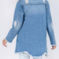 American Bazi - Frayed Hem Denim Jacket
