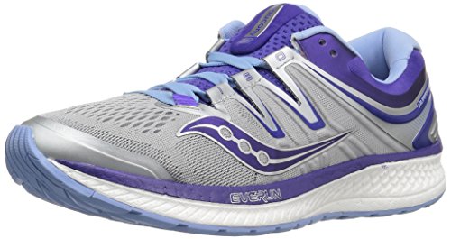 Saucony Women's Hurricane ISO 4 Running Shoes Grey/Purple