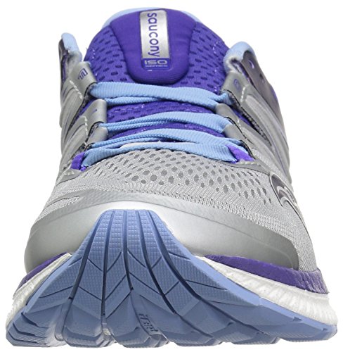 Saucony Women's Hurricane ISO 4 Running Shoes Grey/Purple