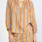 Current Air - Multi Stripe Round Neck Blouse