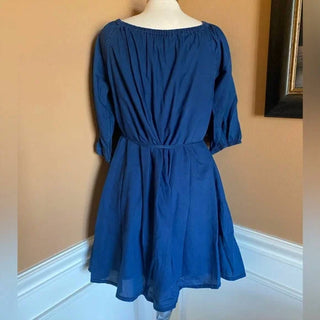 Madewell - Indigo Off Shoulder Mini Dress