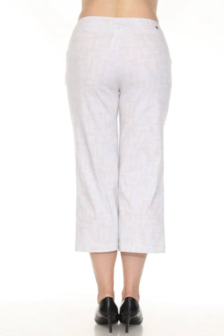 Joseph Ribkoff - Geometric Scribbles Pull On Culotte Pants