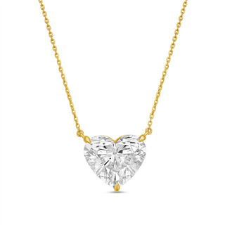 Diana M Jewels - Lab Grown Diamond Solitaire Pendant Heart Necklace