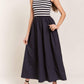 In The Beginning - Sleeveless Mock-neck Maxi Dress