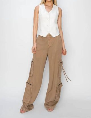 Risen - V Neck Button Down Vest