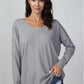 Dreamers By Debut - Super Soft Stretch V Neck Tunic Top