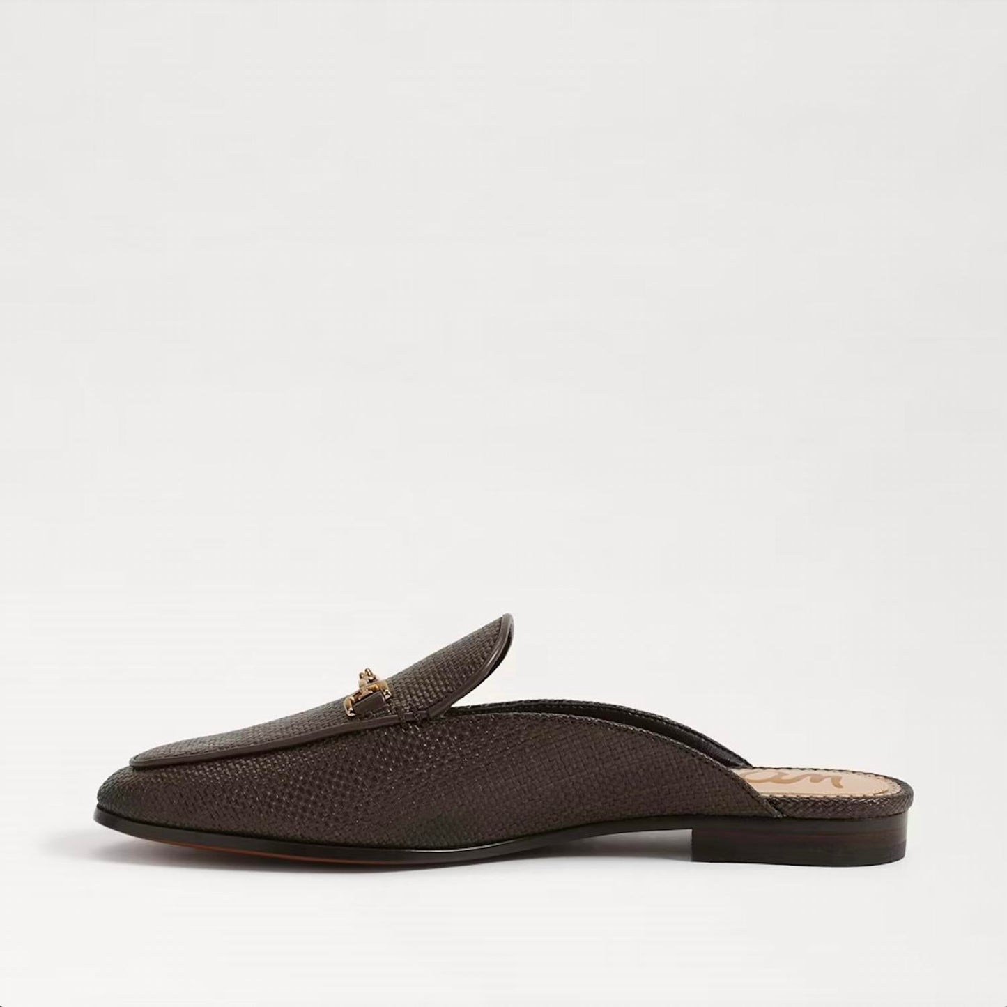 Sam Edelman - Women's Linnie Slip On Rounded Toe Chain Detailed Fashion Mules