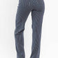 Judy Blue - High Waisted Tummy Control Striped Straight Jean