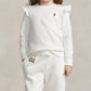 Polo Ralph Lauren - Long Sleeve Ruffle Fleece Sweatshirt