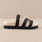 Oasis Society - Women's Faux Shearling Slide Sandal