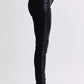 Judy Blue - Faux Leather & Denim Skinny Jeans
