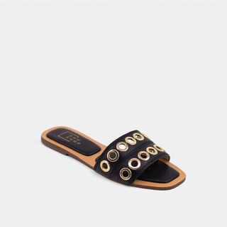 Shu Shop - Women's Codie Black Gold Sandals