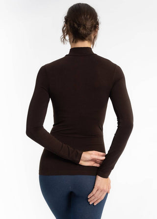 Elietian - Long Sleeve Mock Neck Top