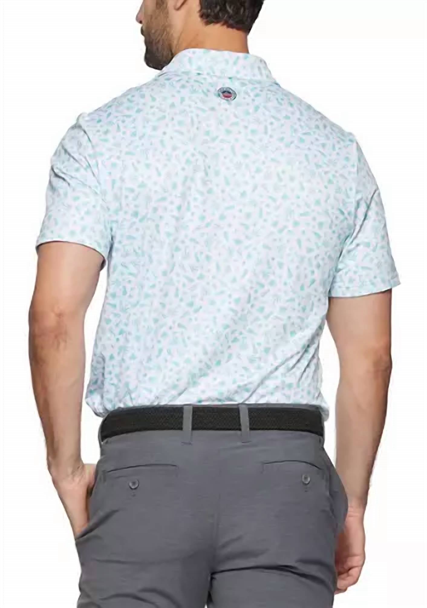 Flags & Anthem - Sunnyvale Island Print Polo Shirt