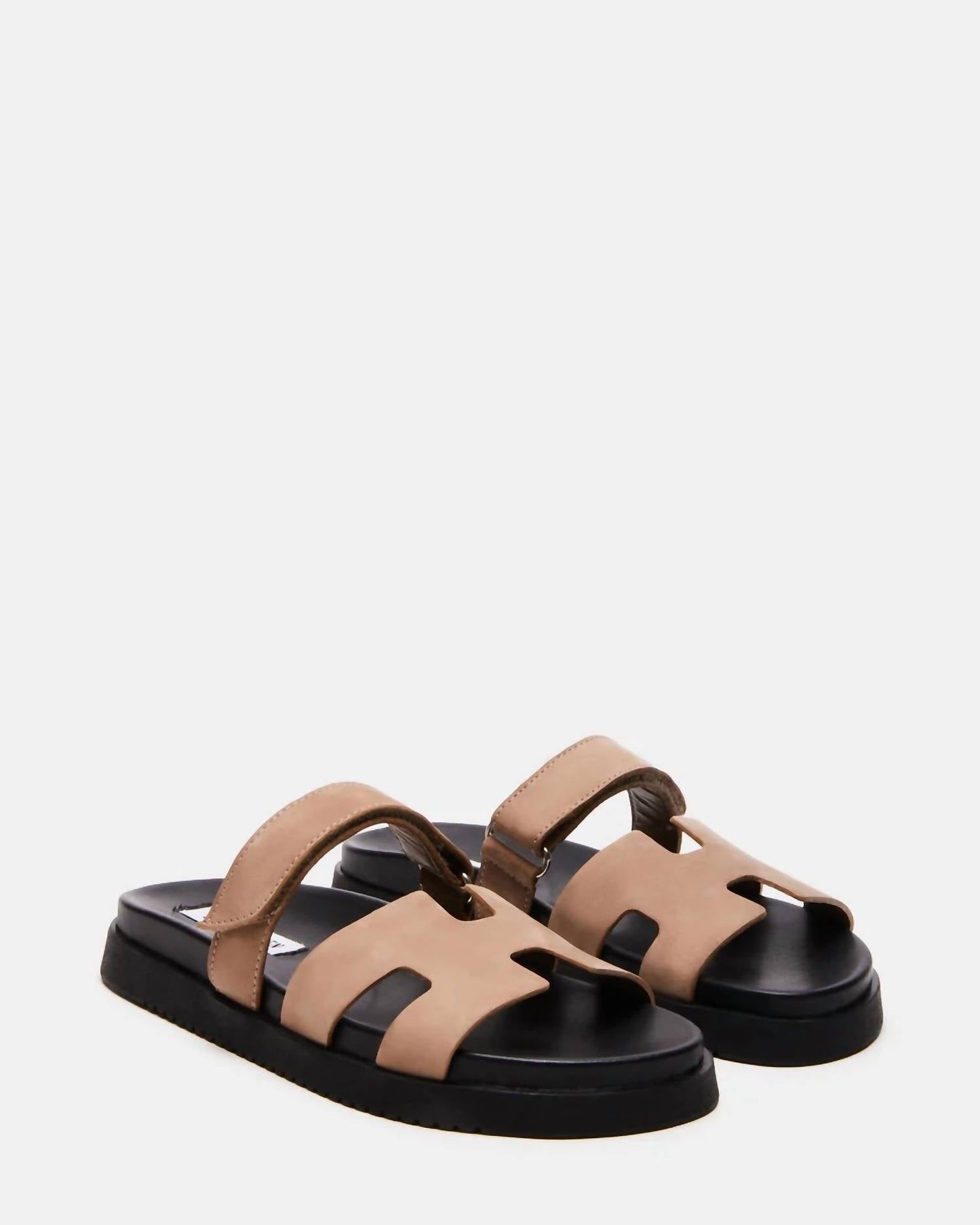 Steve Madden - Women's Mayven Leather Flatform Slides