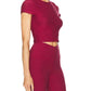 Beyond Yoga - Featherweight Let Go Twist Back Cropped Top