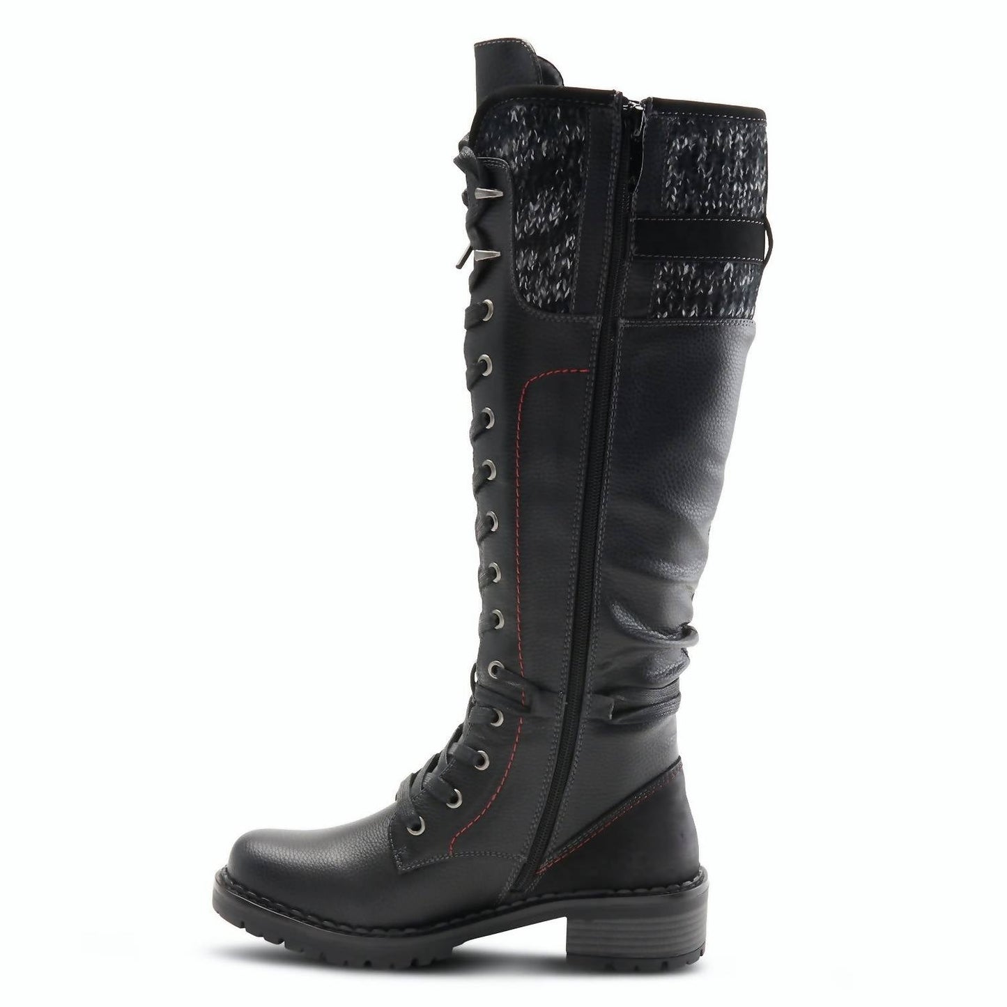 Spring Step Shoes - Chilly Knit Cuff Vegan Boot