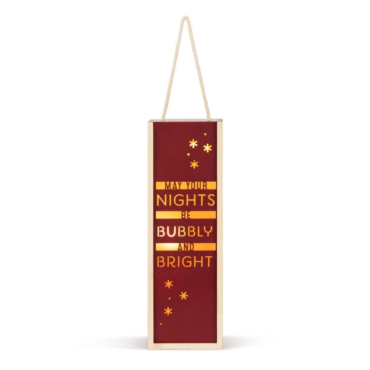 Demdaco - Bubbly & Bright Wine Caddy Lantern