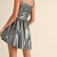 Klesis - Bustier Top Gathered Flare Skirt Mini Dress