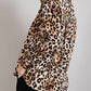 Ee:Some - Leopard Print Button Up Blouse