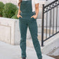 Judy Blue - High Waist Garment Dyed Boyfriend Double Cuff Overalls