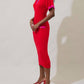 Sugarlips - Rison Collared Midi Sweater Dress