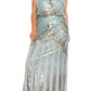 Aidan Mattox - Allover Beaded Long Dress