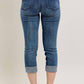 Judy Blue - Mid Rise Cuffed Capri Jean