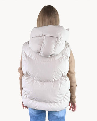 Bluivy - Zipper Down Puffer Hooded Vest