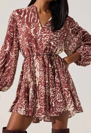 Astr - Marisela Printed Mini Dress