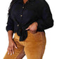 Double Take - Elegant Waffle-Knit Collared Shirt